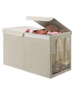 Caja de Almacenamiento de Juguetes LOVSTORAGE Beige 65x33x42cm
