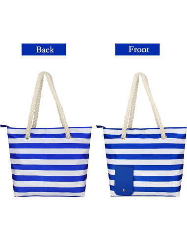 Bolsa de Vino YOOMIK para 2 Botellas Aislada Rayas Azules