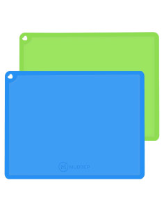 Mantel de Silicona Antideslizante Mudocp - 2 Piezas Azul y Verde