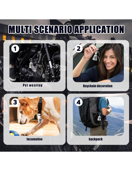 Campana de Motocicleta Ángel Guardián Mediana - Amuleto de Seguridad