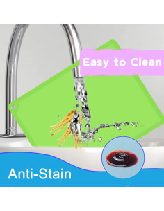 Mantel de Silicona Antideslizante Mudocp - 2 Piezas Azul y Verde 2