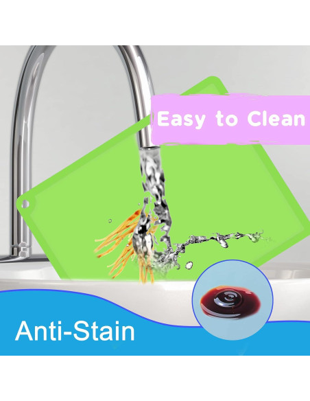 Mantel de Silicona Antideslizante Mudocp - 2 Piezas Azul y Verde