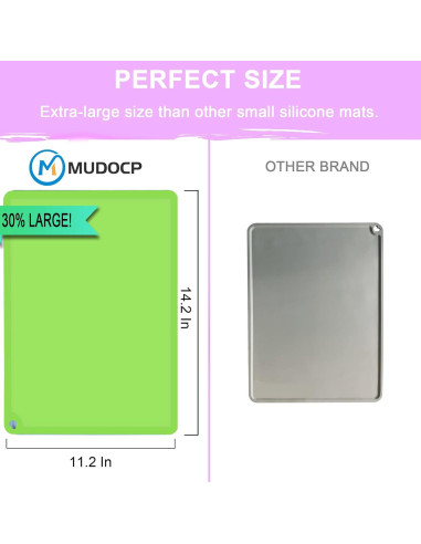Mantel de Silicona Antideslizante Mudocp - 2 Piezas Azul y Verde