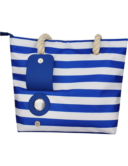 Bolsa de Vino YOOMIK para 2 Botellas Aislada Rayas Azules