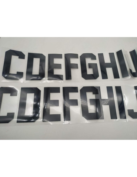 52 Letras Transferencia Calor Fanbay 7.62 cm Negro