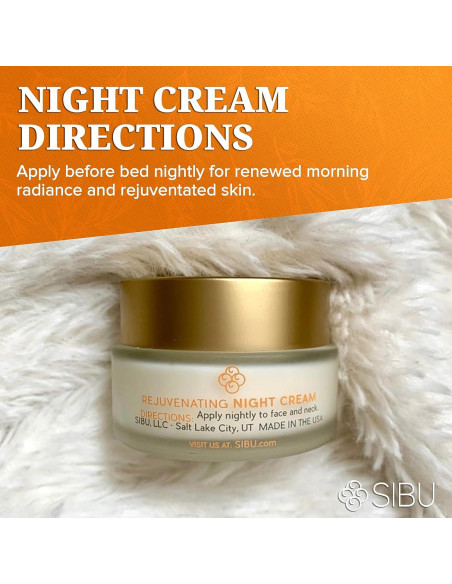 Crema Nocturna Rejuvenecedora Sibu 109.6 g - Hidrata y Repara