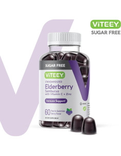 Gomas de Saúco Viteey 60 Unidades - Vitamina C y Zinc Veganas 2