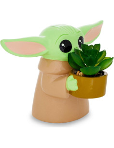 Maceta mini Grogu de cerámica 10 cm Star Wars 2