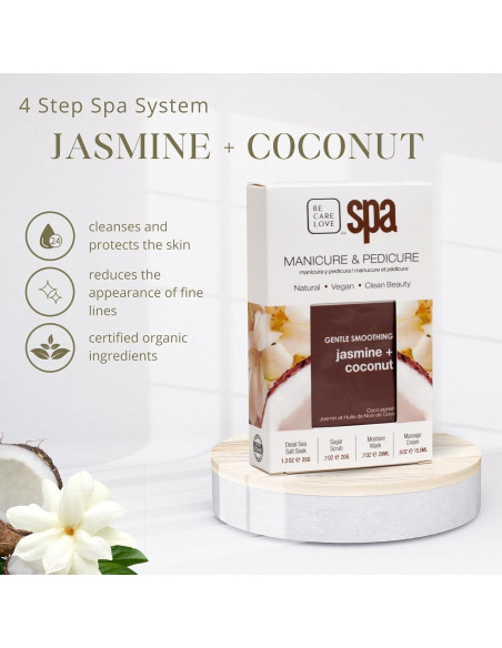 Kit de Manicura y Pedicura 4-en-1 Be Care Love Jazmín y Coco