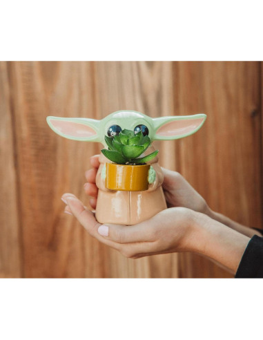 Maceta mini Grogu de cerámica 10 cm Star Wars