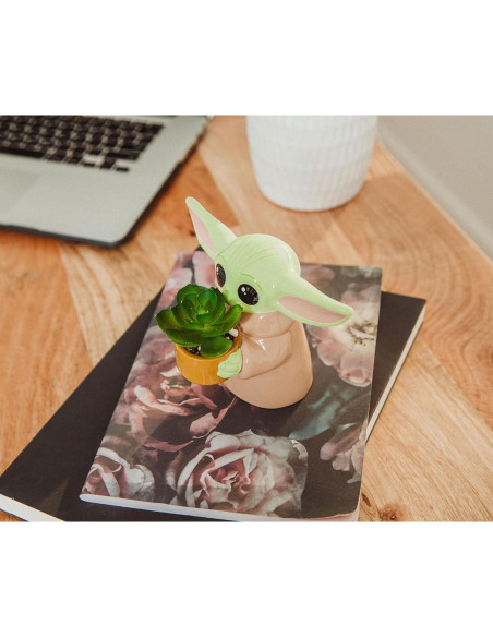 Maceta mini Grogu de cerámica 10 cm Star Wars