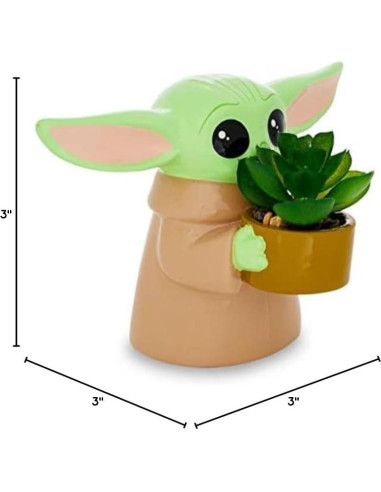 Maceta mini Grogu de cerámica 10 cm Star Wars