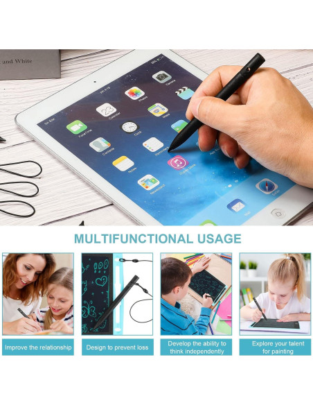 Bolígrafos de Reemplazo Flutesan para Tableta LCD 4 Pcs Negro