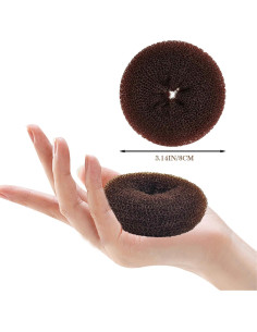 Juego de 12 moldeadores de moño de cabello TwistyTieLB - Mediano 7.95 cm 2