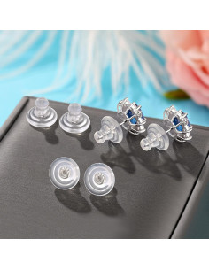 Respaldos de Aretes de Silicona Hipoalergénicos Hazifes 6 Piezas 2