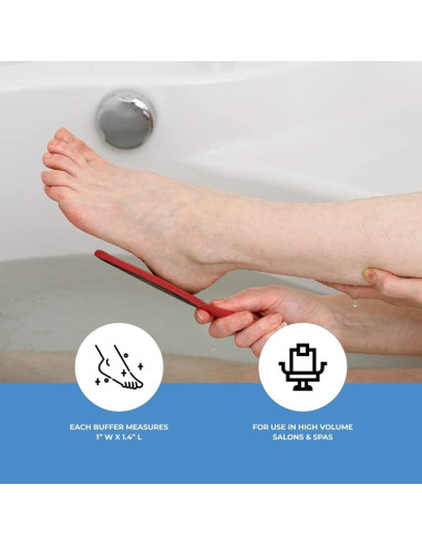 Lima de pies ForPro Red Panda 60/100 grano 26.67 cm