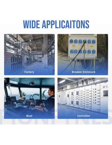 20 Conectores de Cable Impermeables PG7 PIONFYNES 3-6.5mm