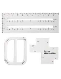 Set de Plantillas para Hacer Bolsas UPTTHOW - 3 Piezas Acrílico