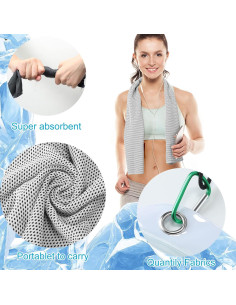 Toallas Enfriadoras Honoson 20 Piezas Microfibra 88.9x30.5cm 2