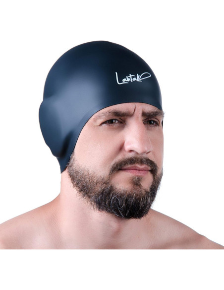 Gorro de Natación 3D Lahtak - Silicona Impermeable Unisex