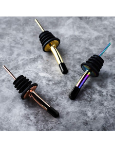 Paquete de 150 Cubiertas de Vertido OIIKI - Goma Negra 2