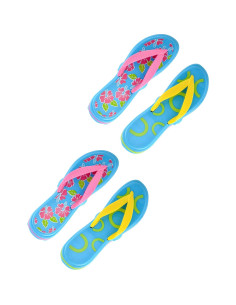 Clips para Toallas de Playa O2COOL - Paquete de 2 Chancla Azul 2