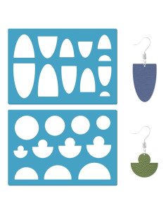 Plantillas de Joyería GORGECRAFT 2 Pcs Acrílicas 12.95x8.89 cm