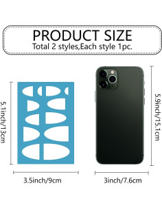 Plantillas de Joyería GORGECRAFT 2 Pcs Acrílicas 12.95x8.89 cm 2