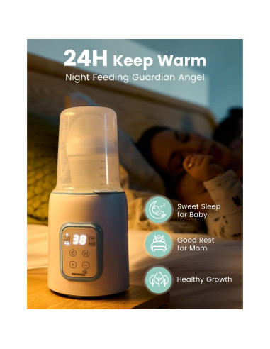 Calentador de Botellas GROWNSY N1T Azul 8 en 1 Rápido y Multifuncional