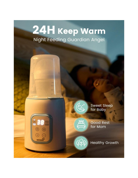 Calentador de Botellas GROWNSY N1T Azul 8 en 1 Rápido y Multifuncional