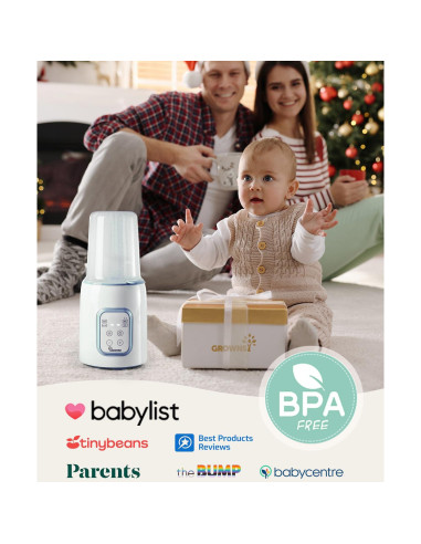 Calentador de Botellas GROWNSY N1T Azul 8 en 1 Rápido y Multifuncional