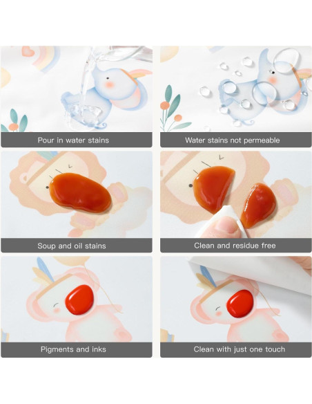 Babero de Manga Larga Usbettas con Bolsillo Silicona 6-12 Meses