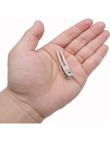 30 Clips de Doble Punta para Rizado de Cabello Axe Sickle