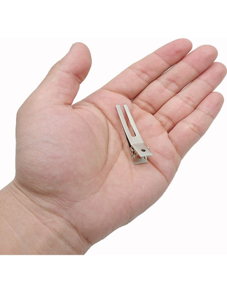 30 Clips de Doble Punta para Rizado de Cabello Axe Sickle