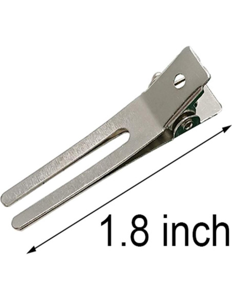 30 Clips de Doble Punta para Rizado de Cabello Axe Sickle