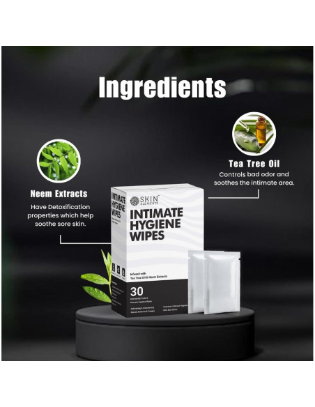 Toallitas Húmedas de Higiene Íntima Skin Elements - 30 Unidades