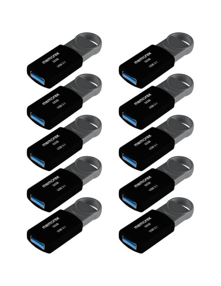 Memoria USB 3.1 32GB Memorex - Paquete de 10, Transferencias Rápidas