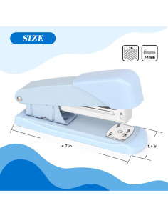 Grapadora de Oficina Tamaki Azul Metálica 20 Hojas 2