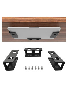 Soporte para Laptop Bajo Escritorio IFCASE - Aluminio Negro