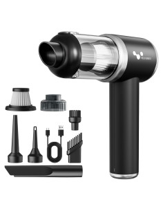 Aspiradora de Mano Inalámbrica Helloleiboo 16000PA 120W 4 en 1