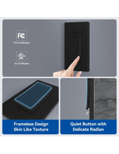 Interruptor Regulador Digital ELEGRP 150W LED 450W Incandescentes 2