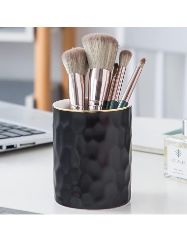 Soporte de Lápiz Cerámica Aewill Negro Organizador Escritorio