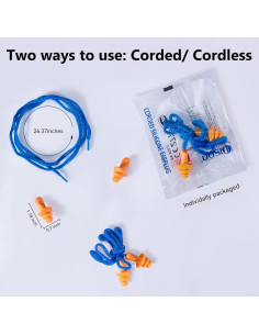 Tapones de Silicona Reutilizables DISON 32dB 100 Pares 2