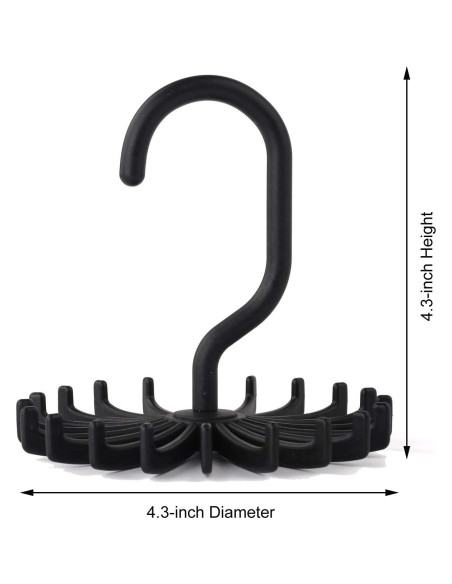 Organizador de Corbatas Z ZICOME, Paquete de 3, Antideslizante