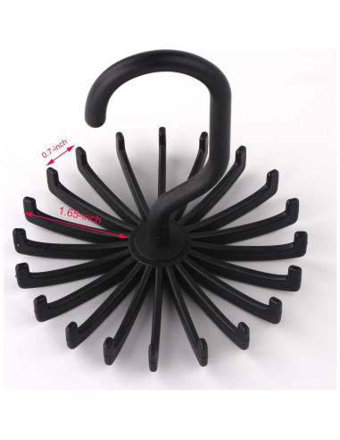 Organizador de Corbatas Z ZICOME, Paquete de 3, Antideslizante