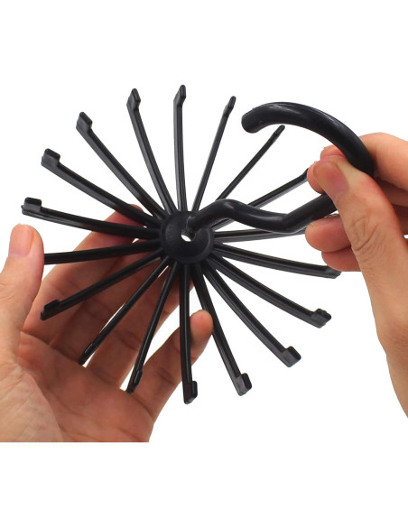 Organizador de Corbatas Z ZICOME, Paquete de 3, Antideslizante