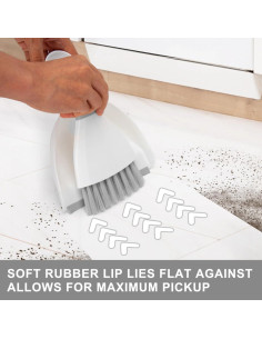 Juego de Recogedor y Cepillo WDDBHSKN Gris - Mini 21x16cm 2