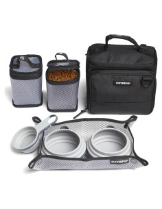 Kit de Viaje para Perros Cleverpup 7 Piezas Grafito