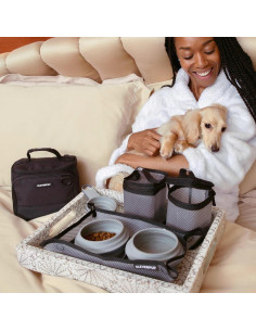 Kit de Viaje para Perros Cleverpup 7 Piezas Grafito 2