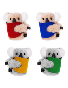Set de 4 Clips de Koala Haakong para Lápiz Multicolor 5cm